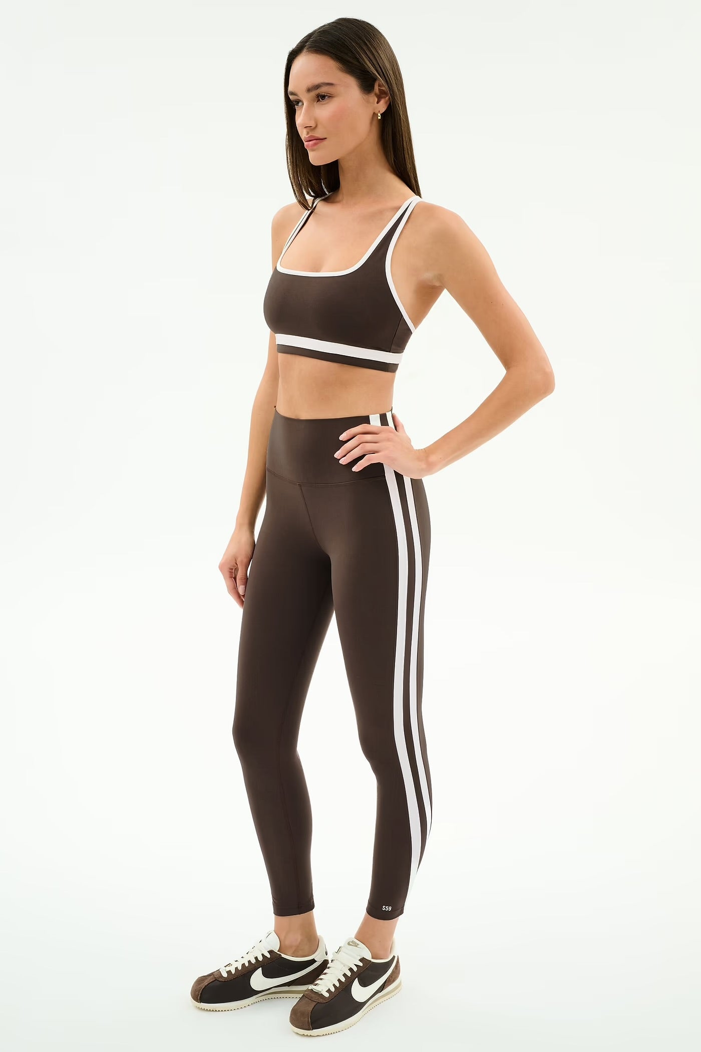 Bianca HW 7/8 Rigor - Dk Chocolate/White