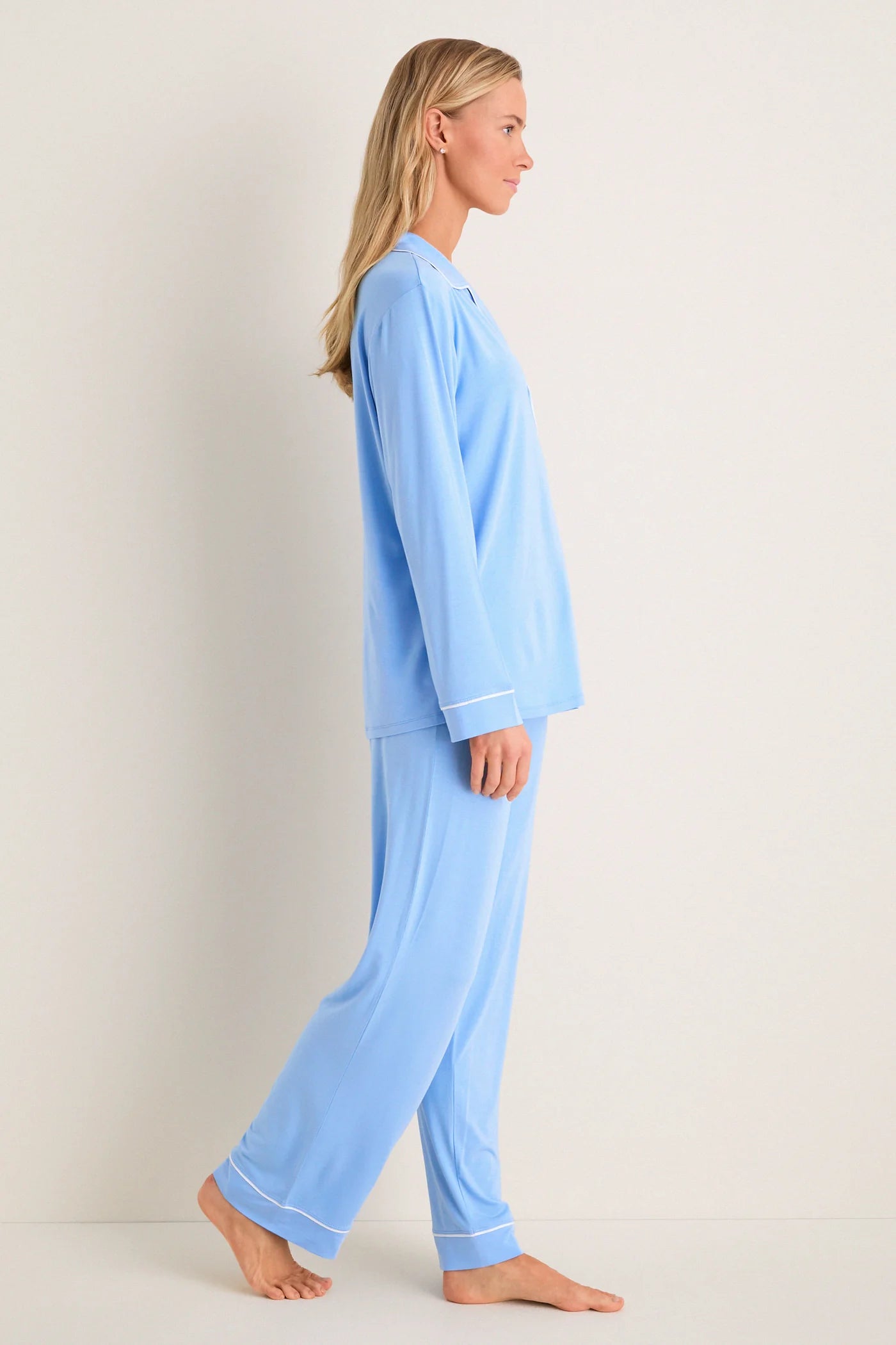 Gisele Long PJ Set - Summer Blue