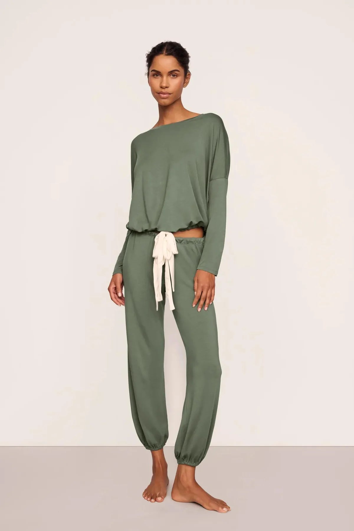 Gisele Slouchy PJ Set - Desert Sage