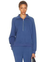 Selene Half Zip/Slim Cuff Pant - Bijou Blue