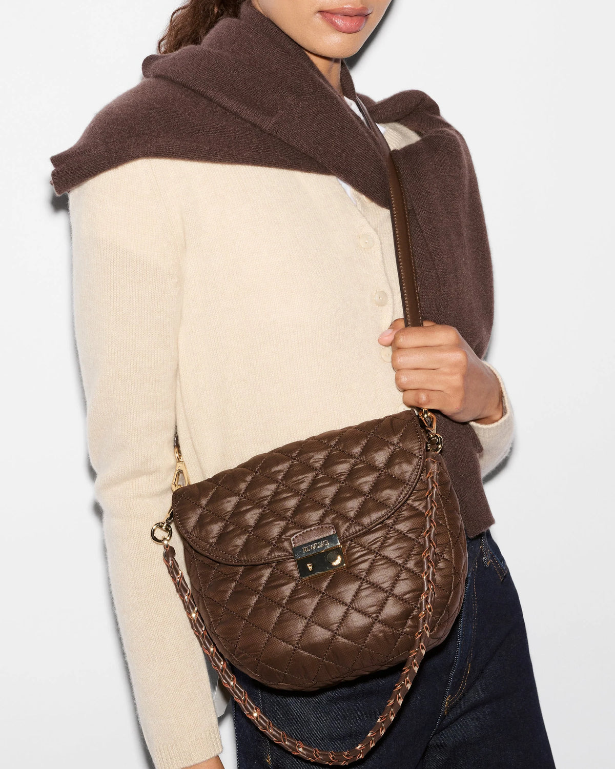 Crosby Lock Saddle - Walnut Brown
