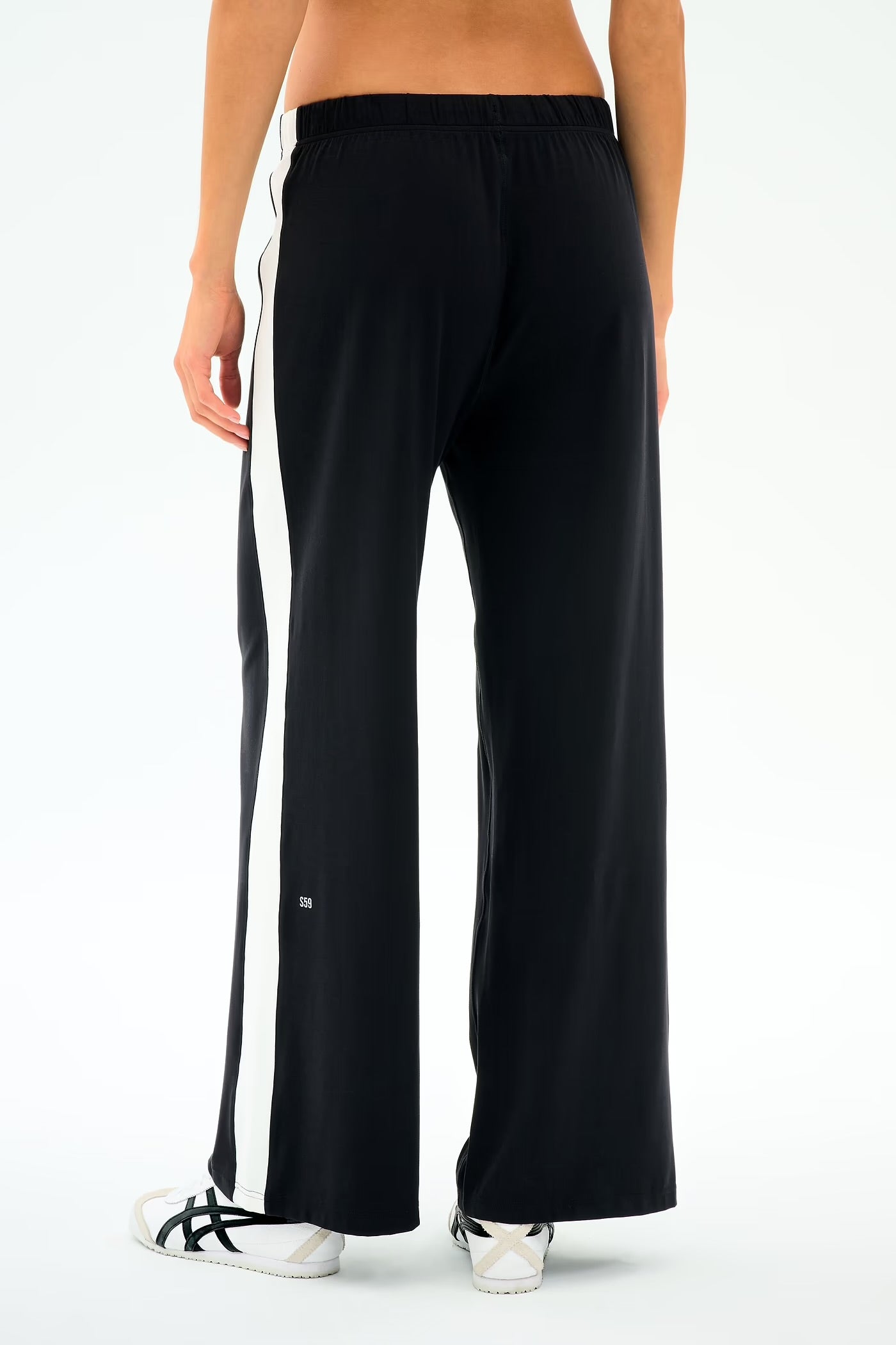 Willow Wide Leg Pant - Black/White
