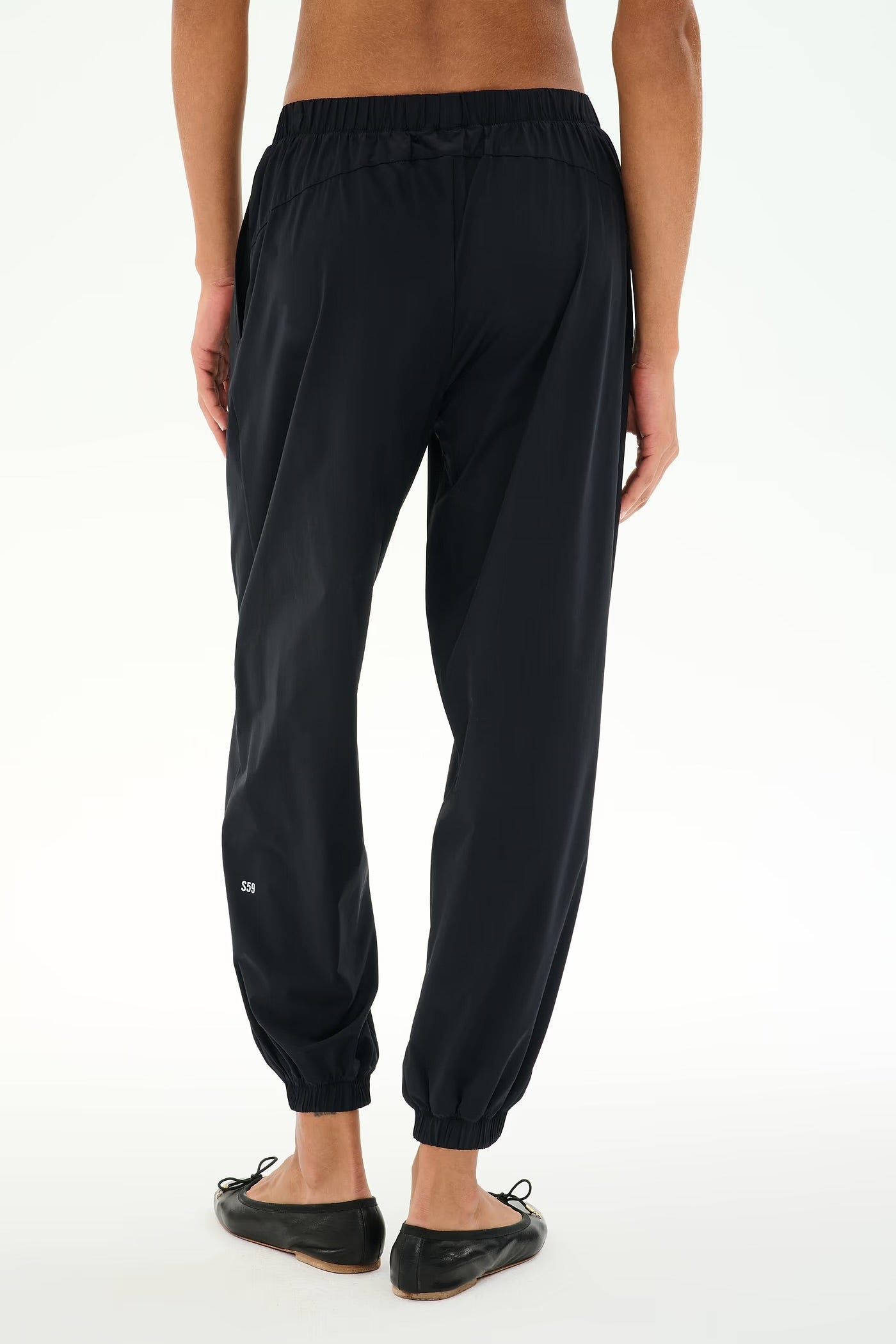 Megan Nylon Jogger - Black