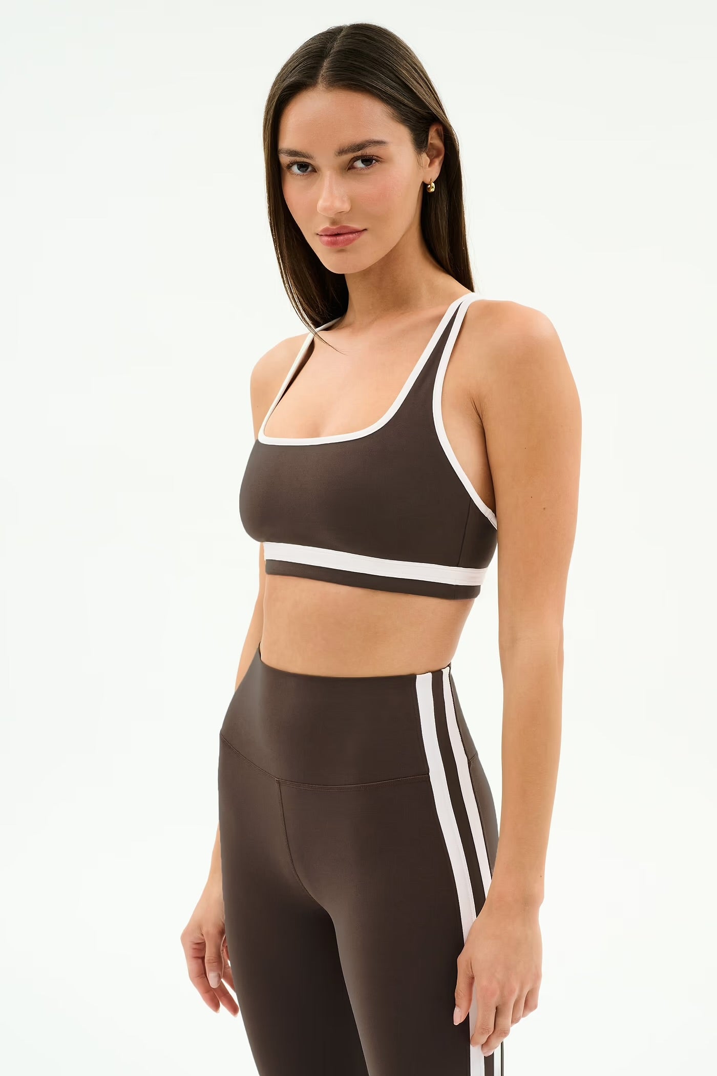 Bianca Rigor Bra - Dk Chocolate/White