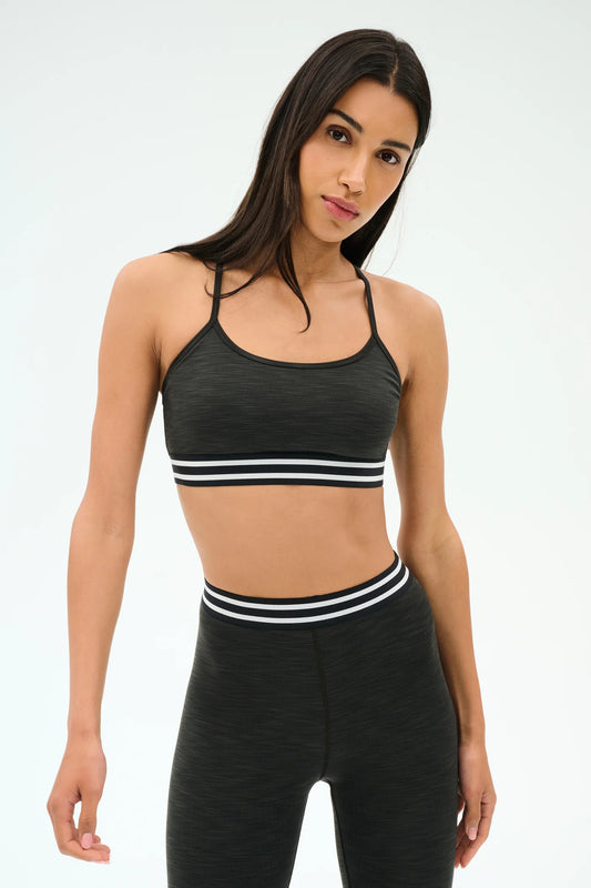Cali Active Rib Bra - Heather/Graphite