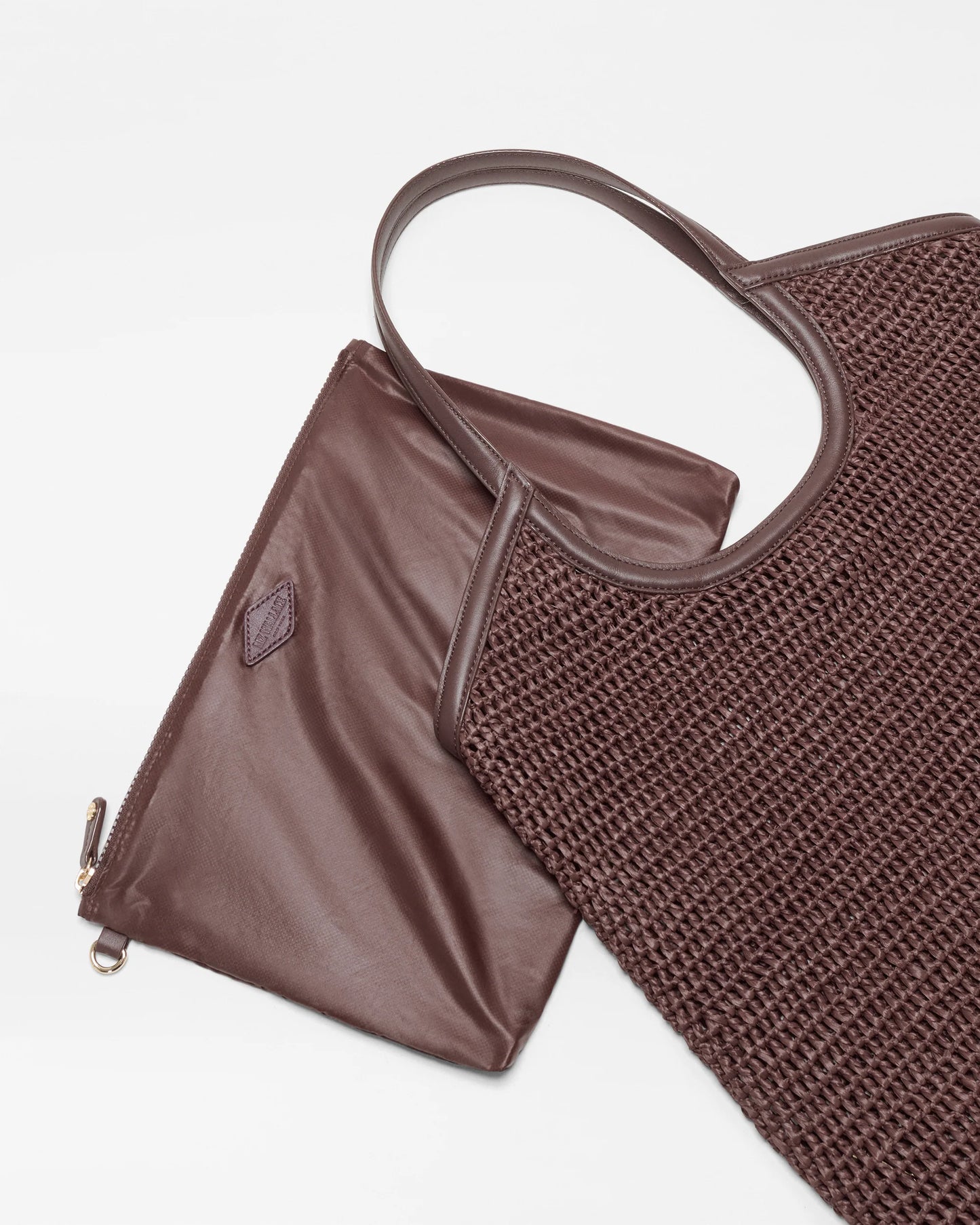 Crochet Georgia Tote L - Brown