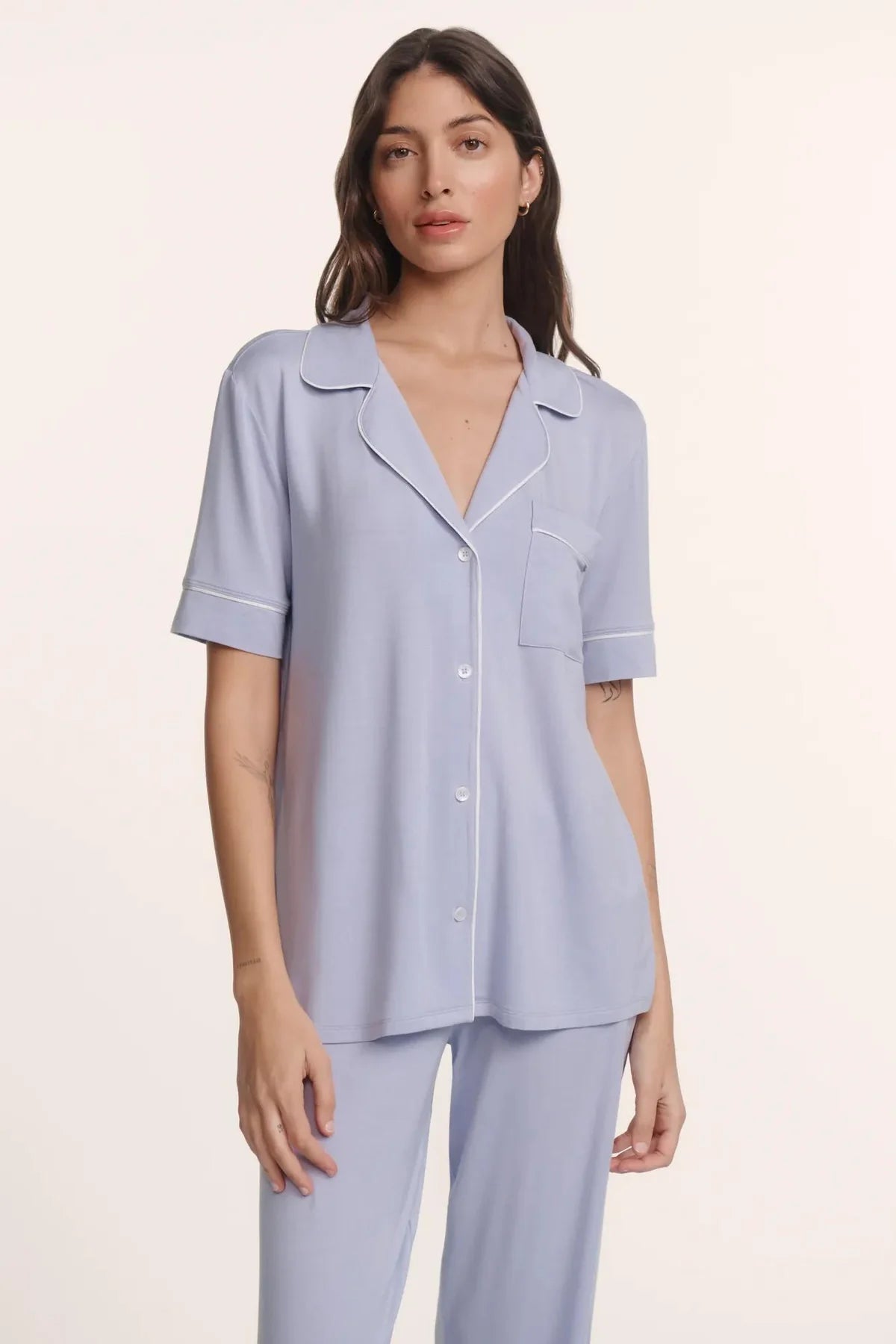 Gisele Short Slv/Pant PJ Set - Lavender Dusk