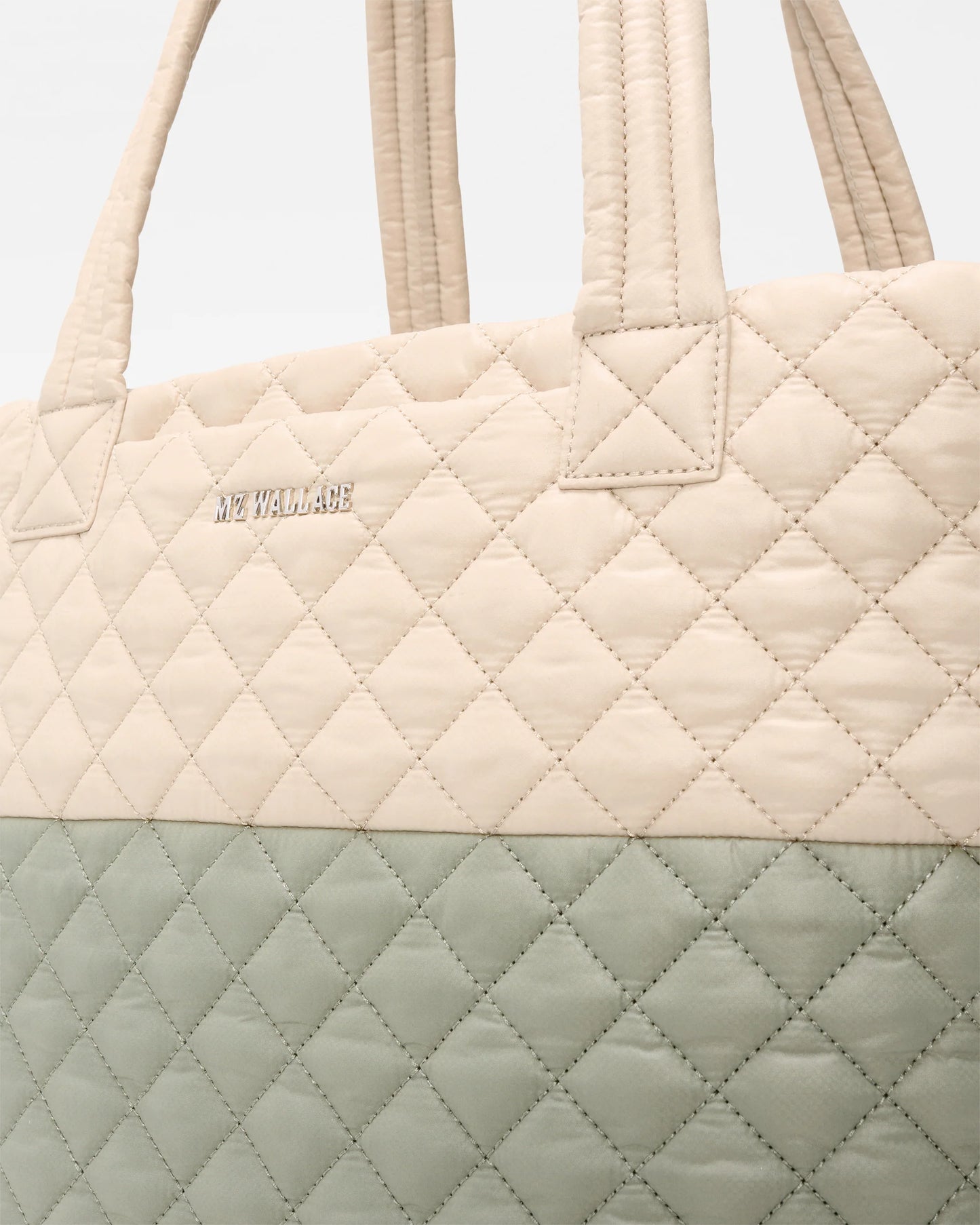 Medium Metro Tote - Agave Green/Buff