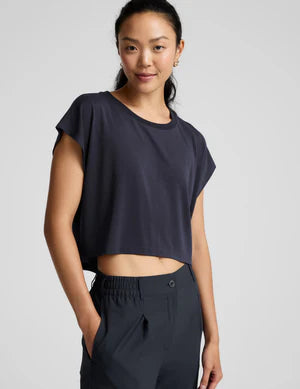 Studio Luxe Tee - Navy