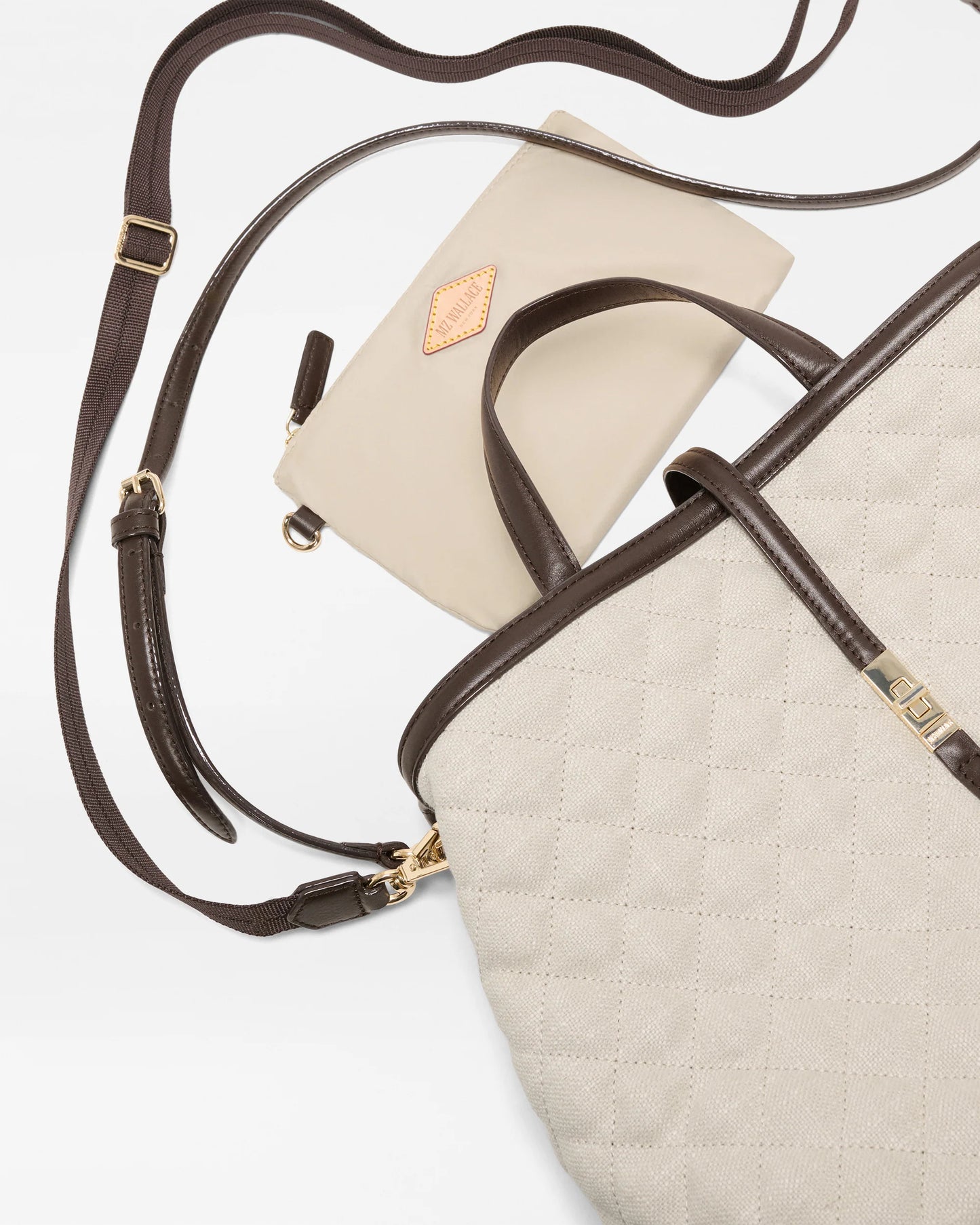 Medium Astor Top Handle Tote - Sandy Linen