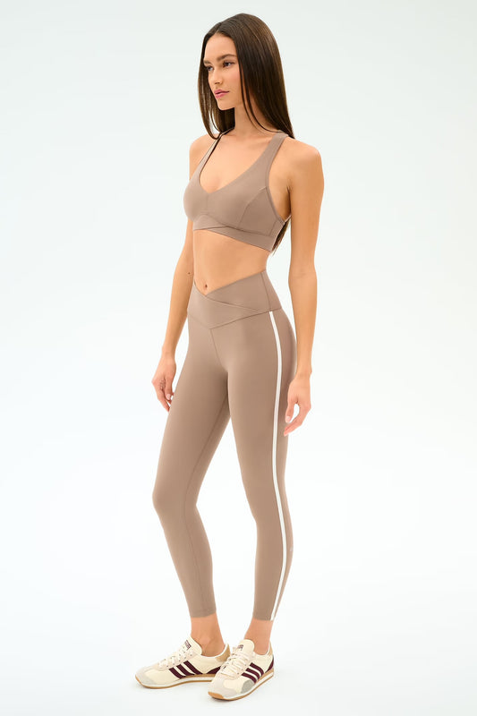 Mia Legging - Latte/White