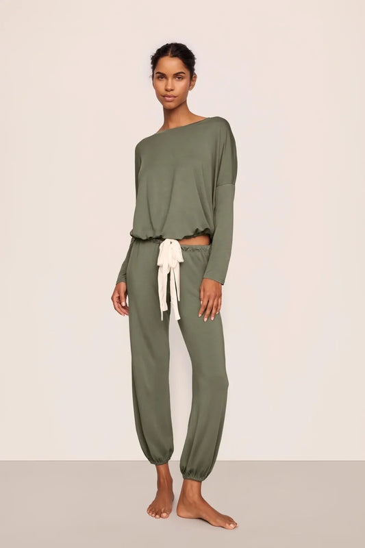 Gisele Slouchy Set - Smokey Olive