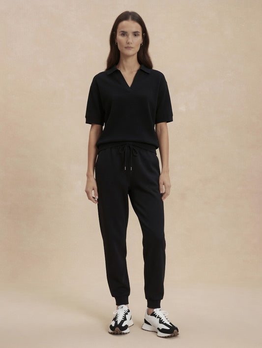 Elvie Polo/Andie Sweatpant - Black
