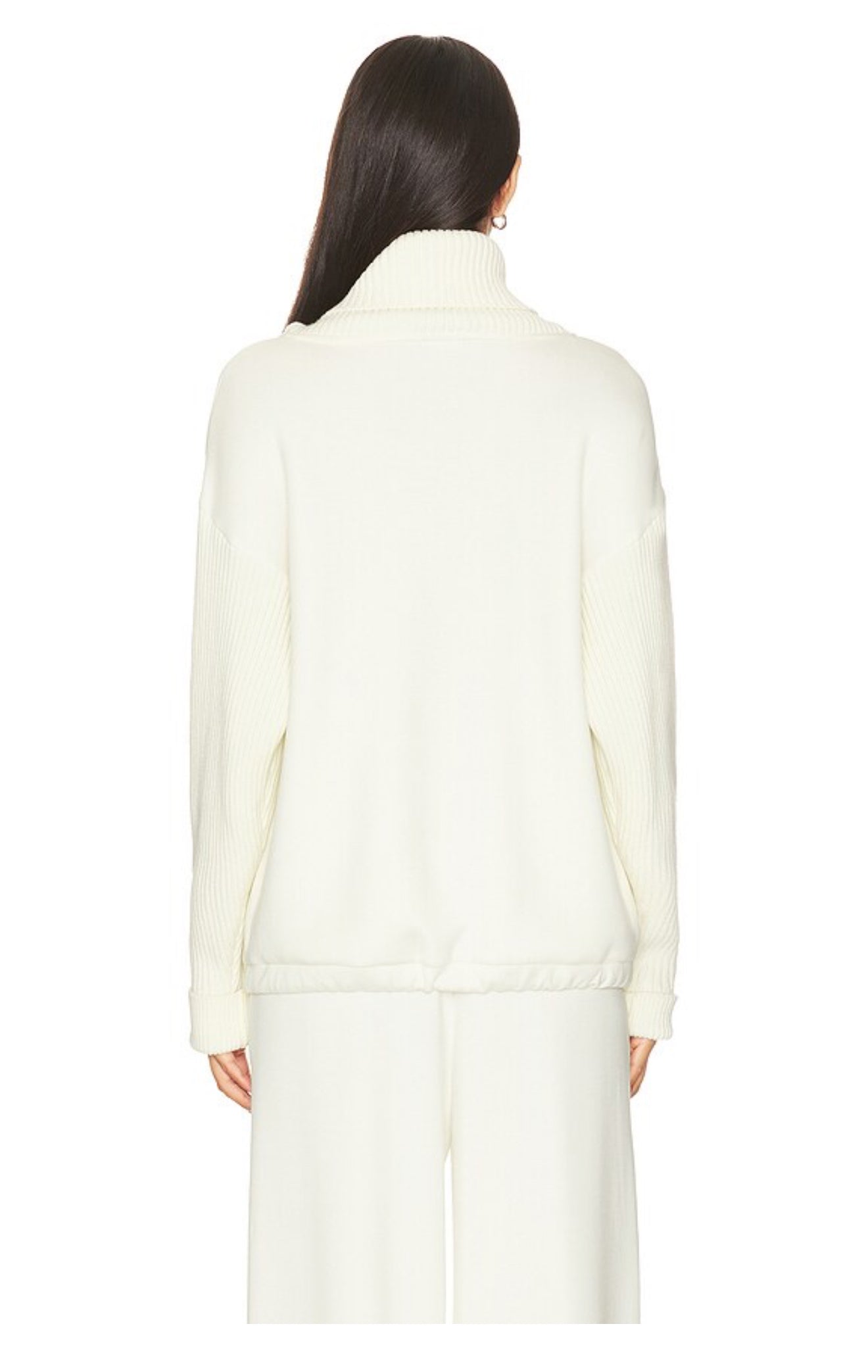 Hanna Cowl Neck/Wide Leg Pant - Egret