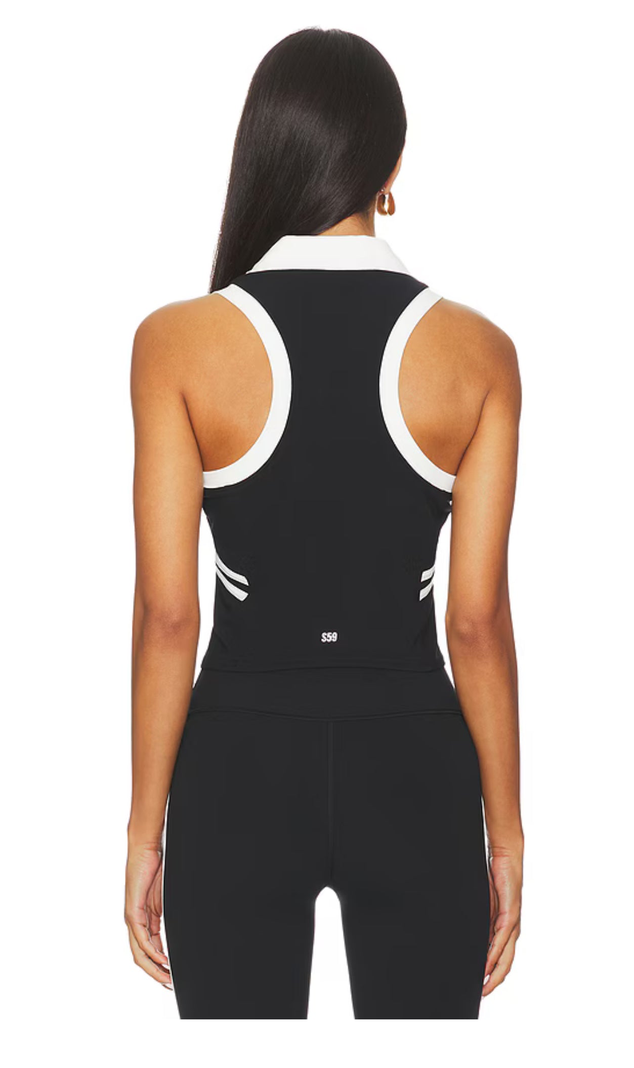 Austin Airweight Polo - Black/White