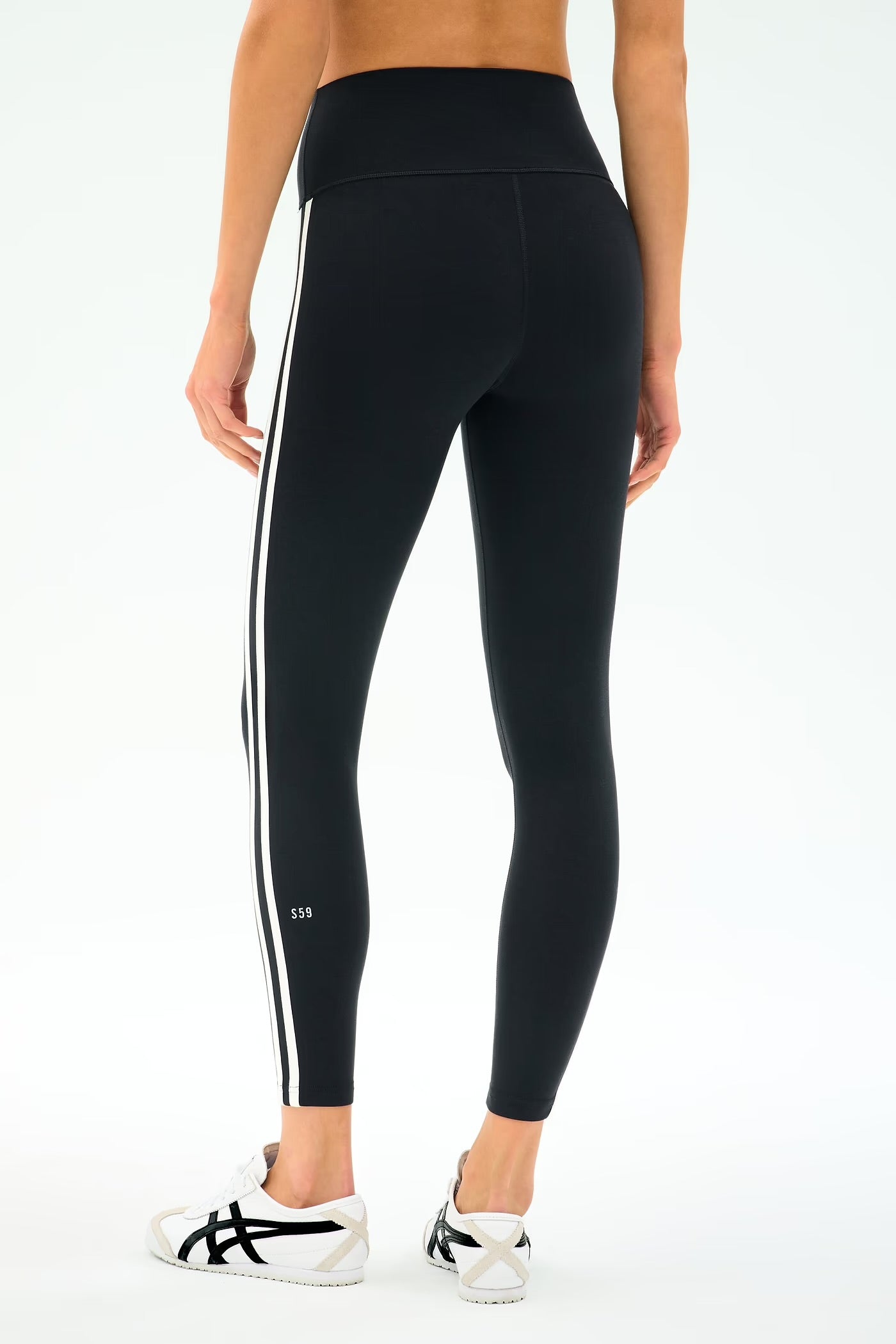 Ella HW Legging - Black/White