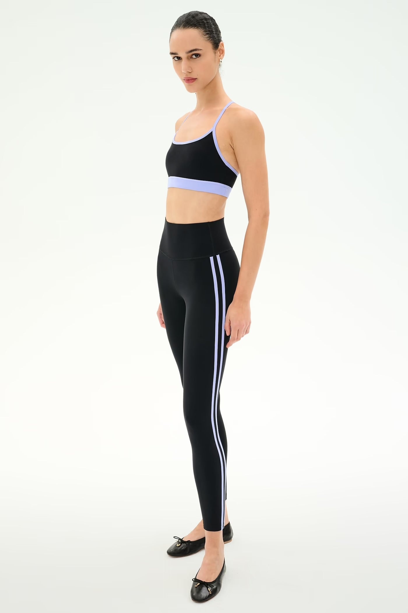Ella HW Legging - Black/Purple Haze