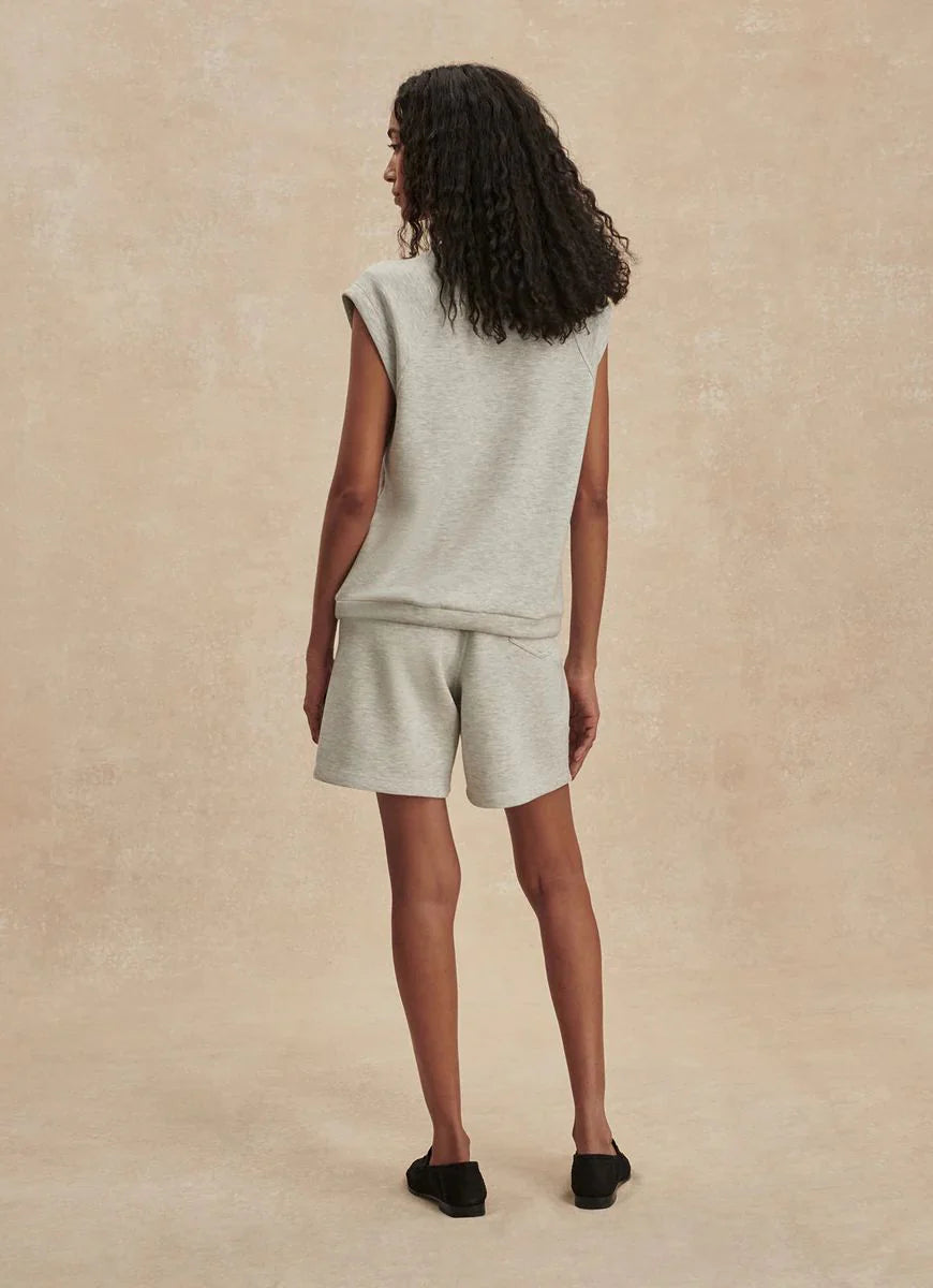 Salome Tee/Atrium Short - Light Gray Marble