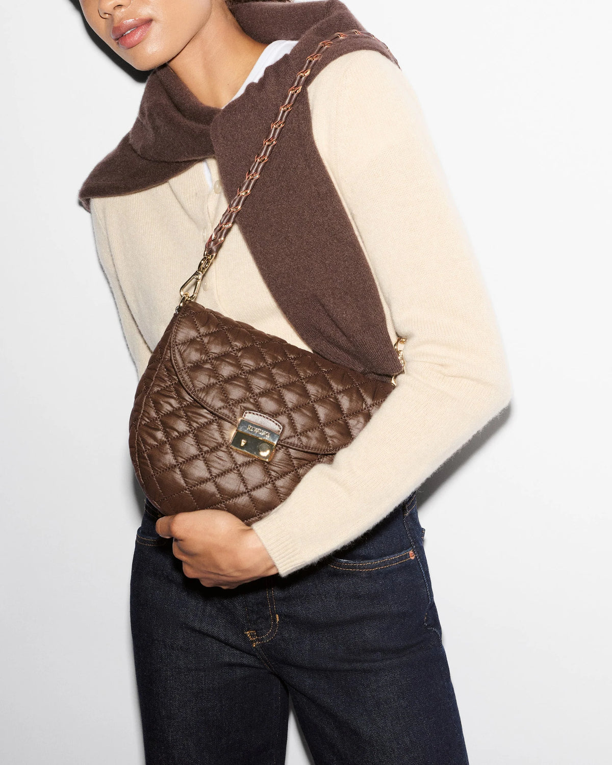 Crosby Lock Saddle - Walnut Brown
