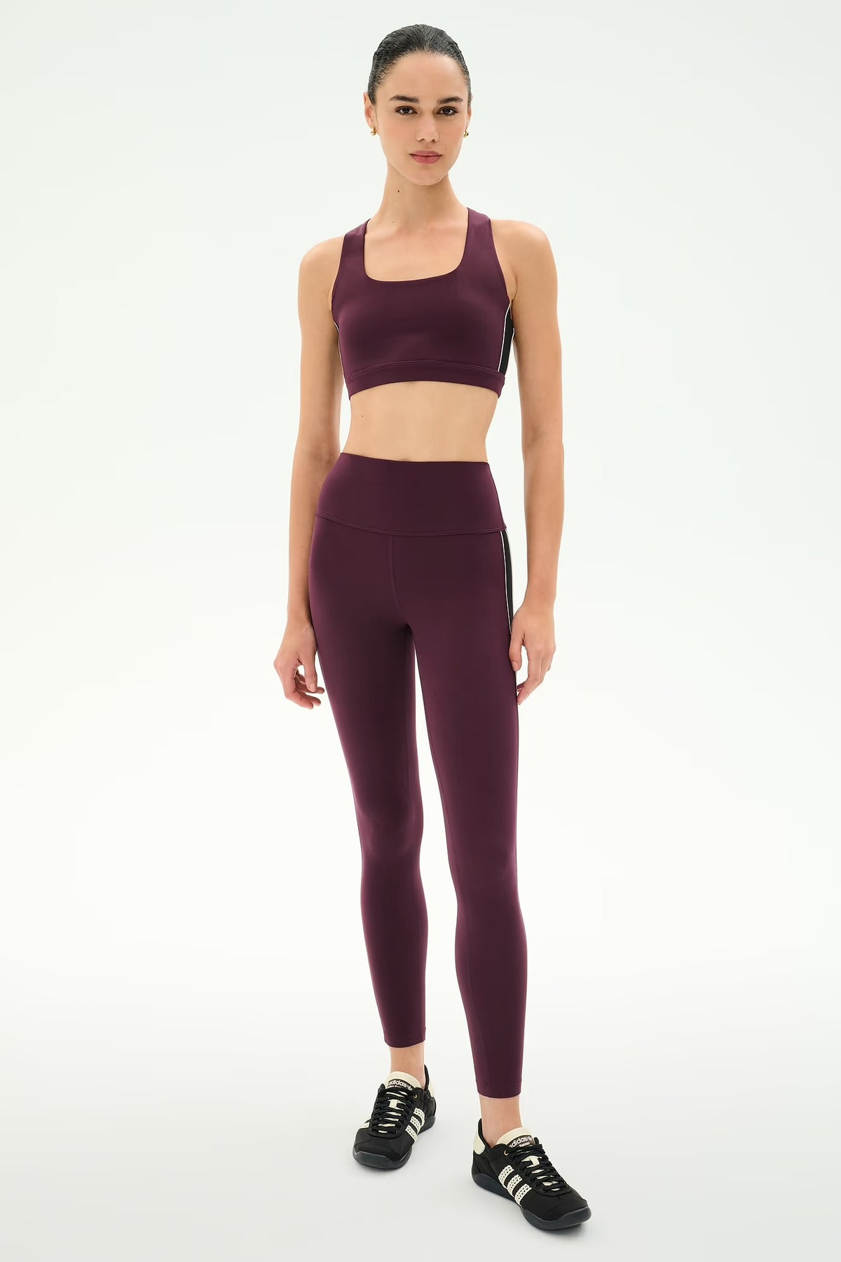 Margot Rigor Legging - Dark Cherry/Black