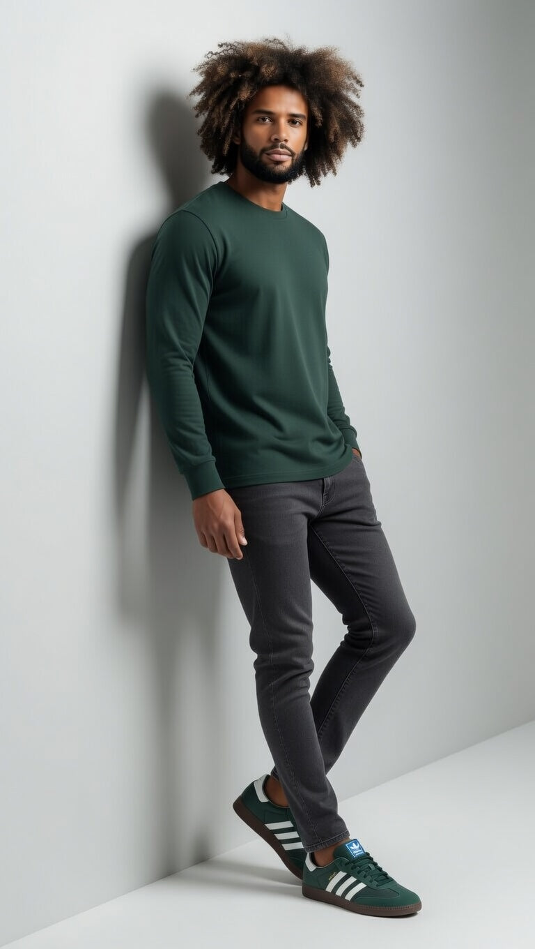 Halo LS Tee - Spruce Green