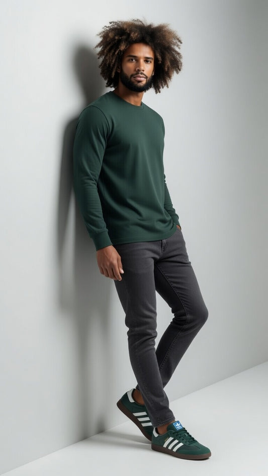 Halo LS Tee - Spruce Green