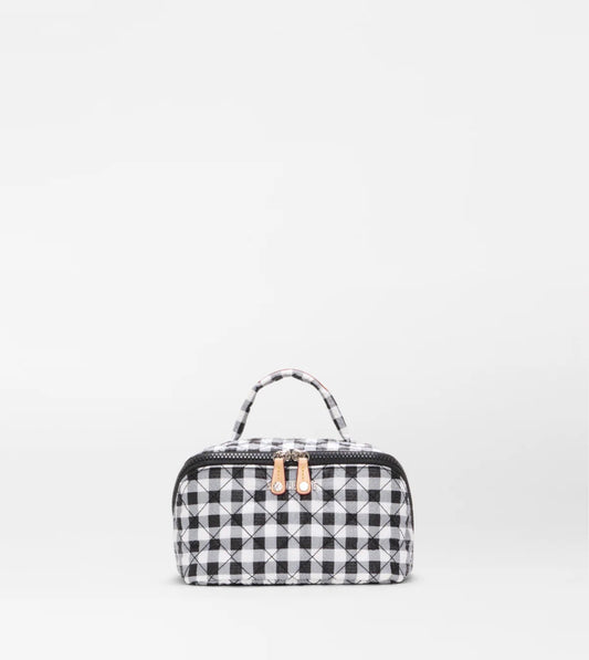 Metro Accordion Cosmetic - Black/White Gingham
