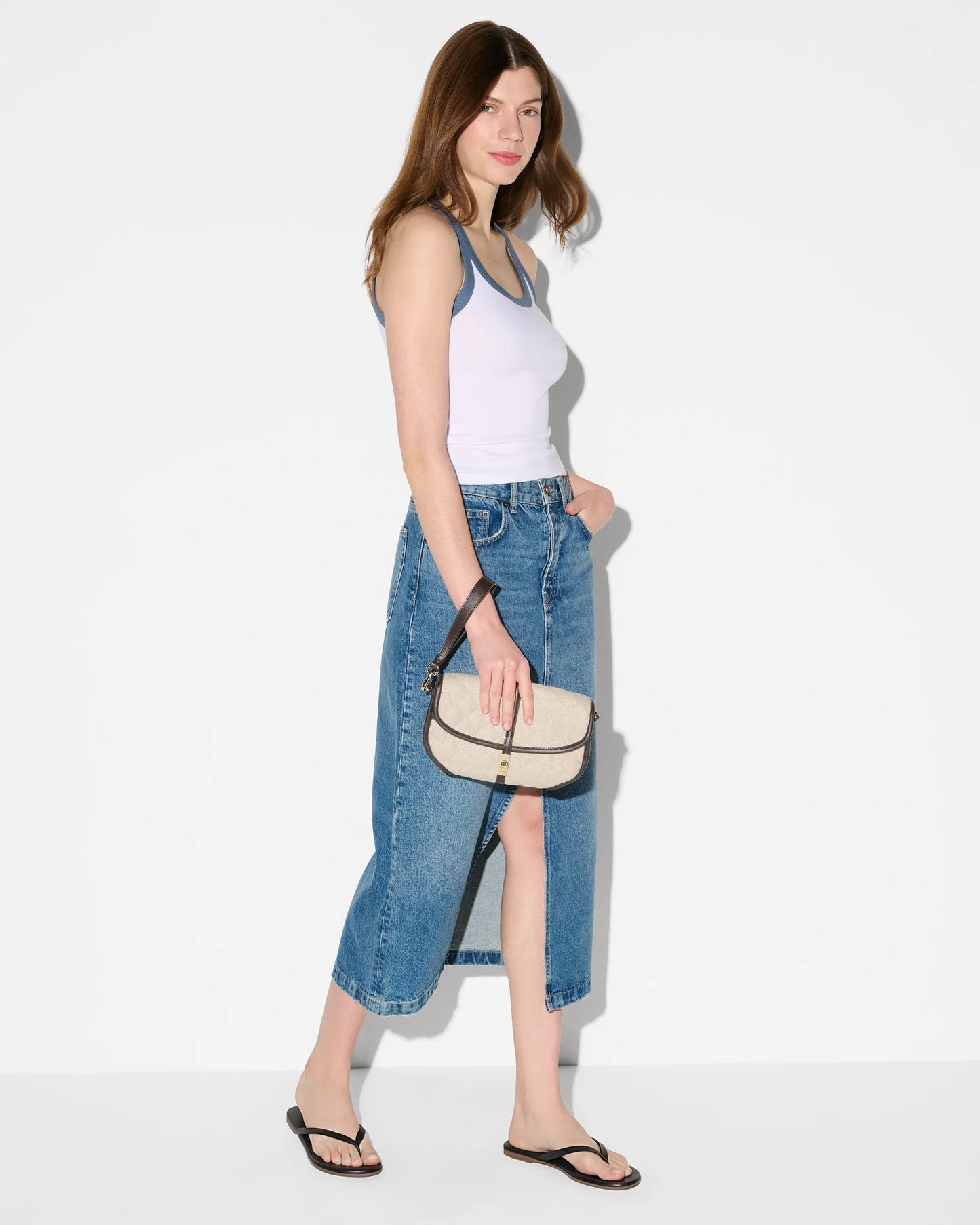 Astor Convertible Clutch - Sandy Linen