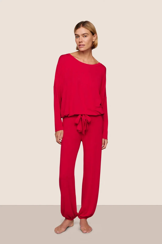 Gisele Slouchy Set - Holly Red
