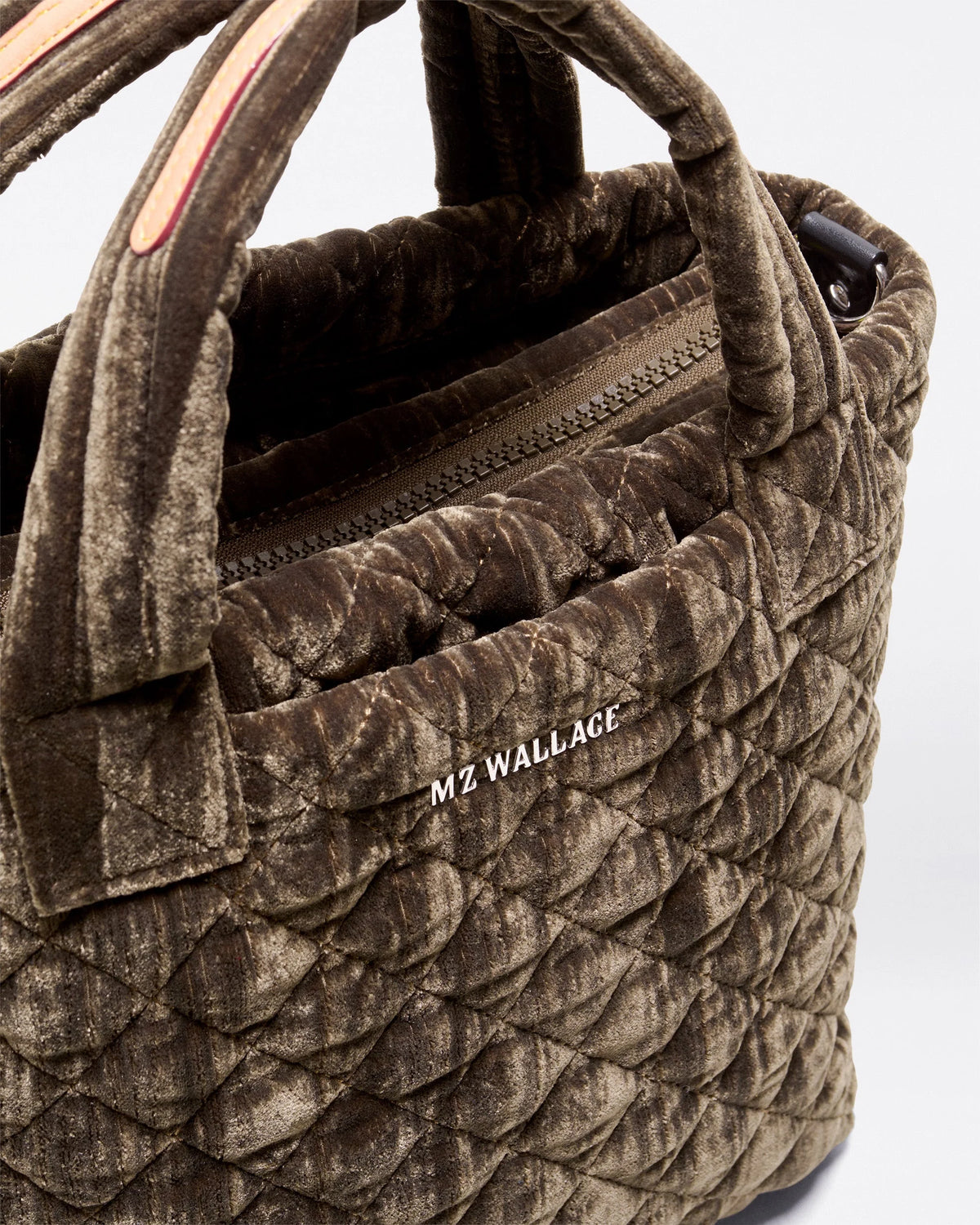 Mini Metro Tote - Pecan Brown Velvet