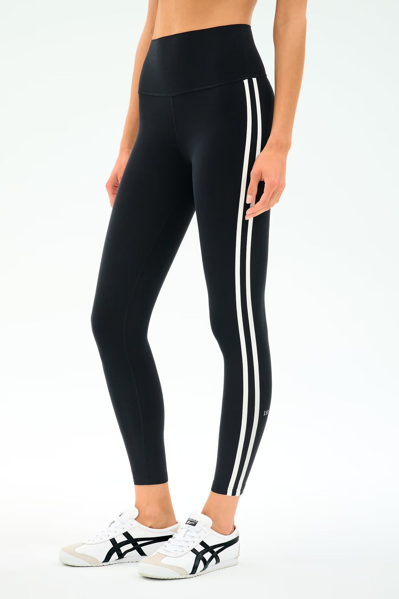 Ella HW Legging - Black/White