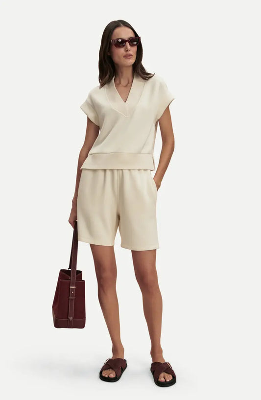 Gracee V Neck Tank/Atrium Short - Pristine