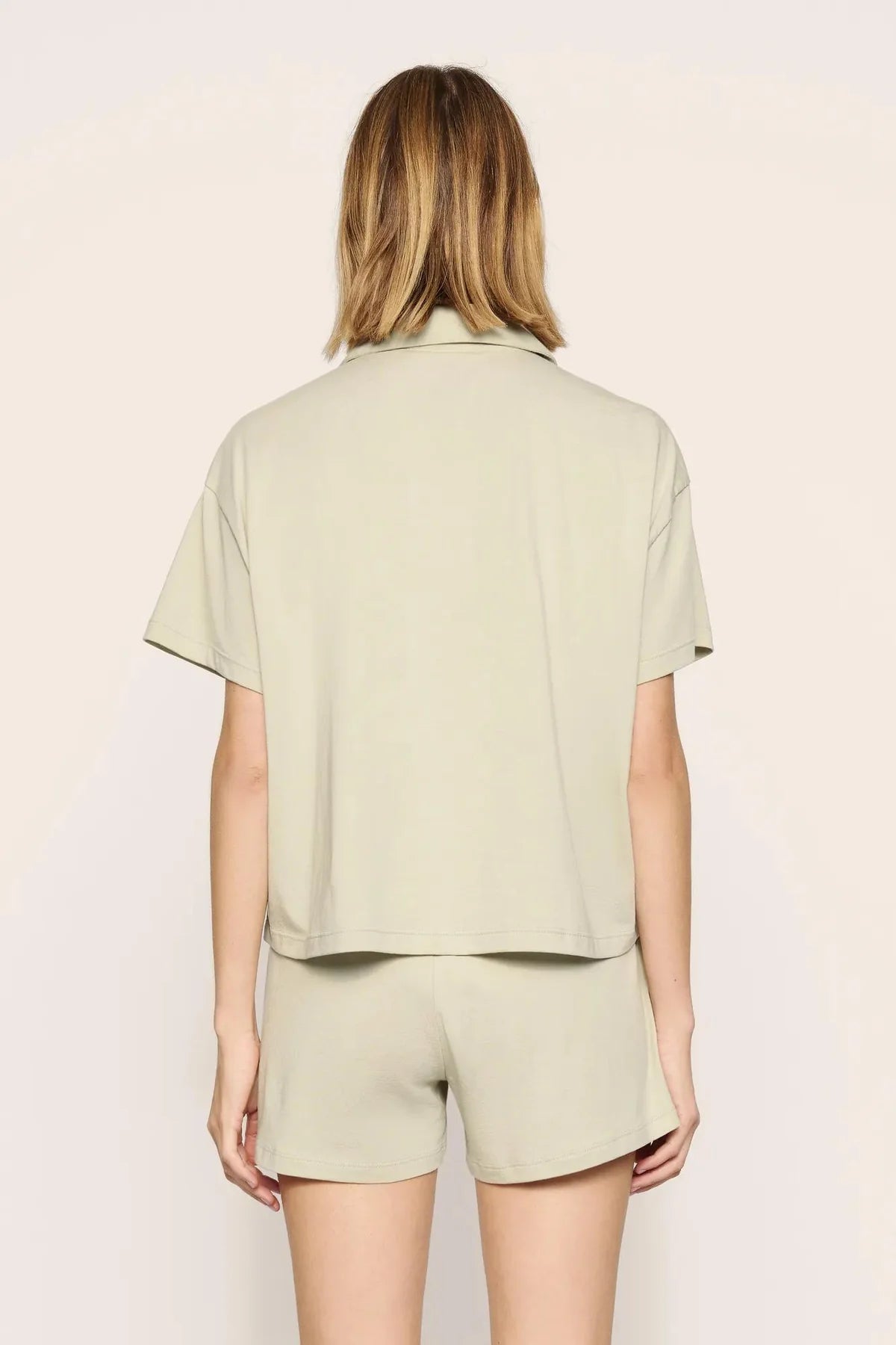 Pima Cotton Short Set - Sandstone
