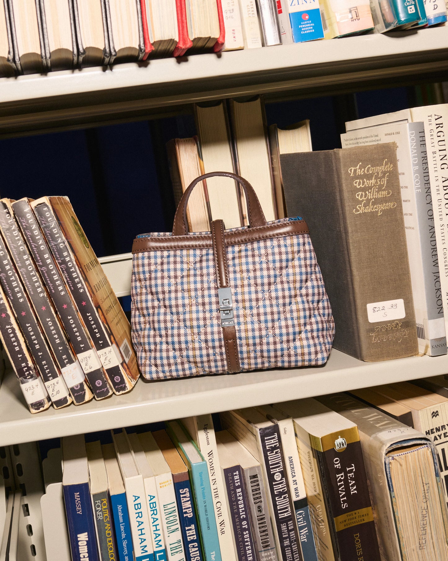 Mini Astor Top Handle - Heritage Check