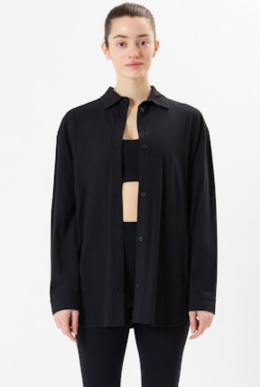 Kate Airweight Lite Button Down - Black