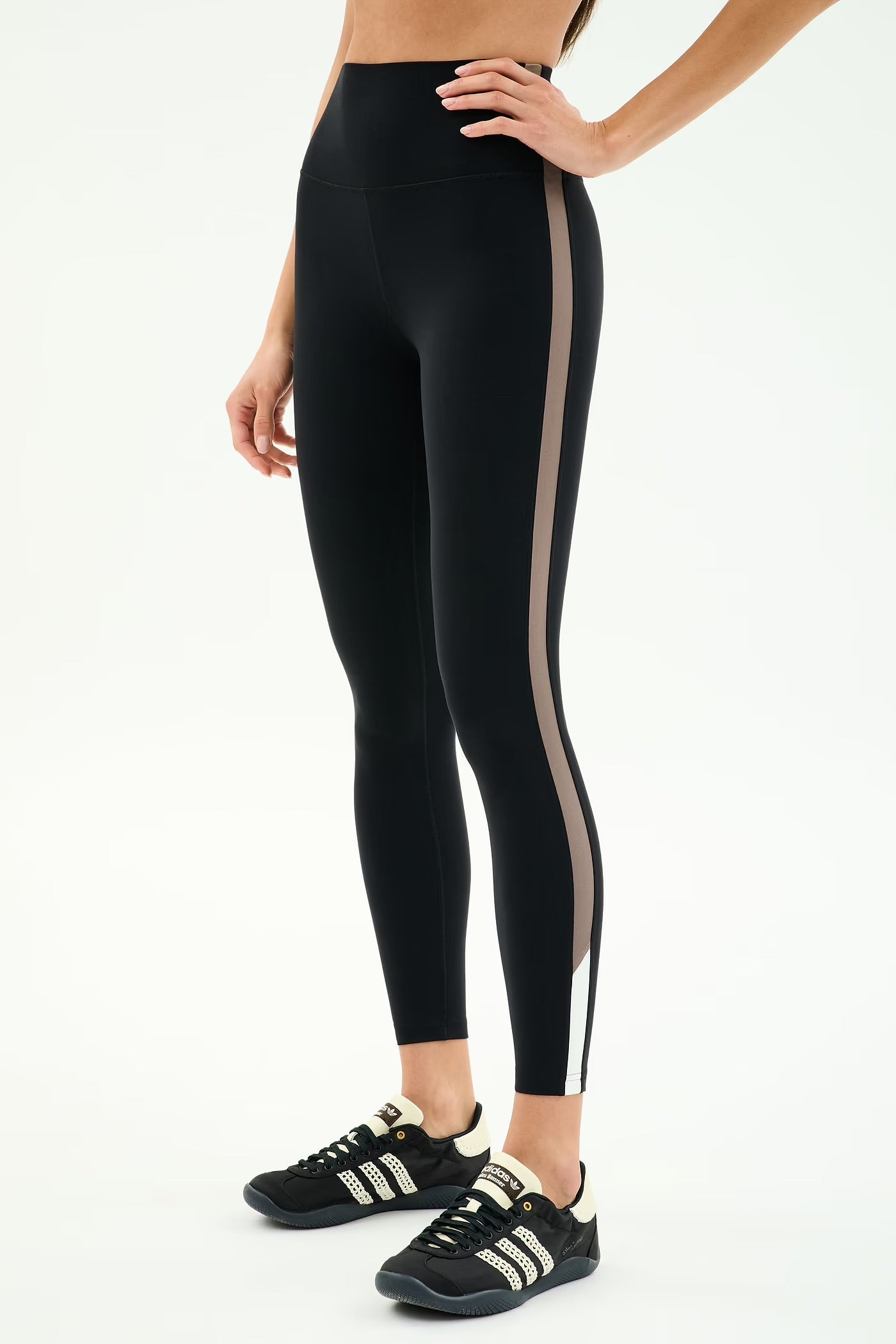 Layla HW Legging - Black/Lentil
