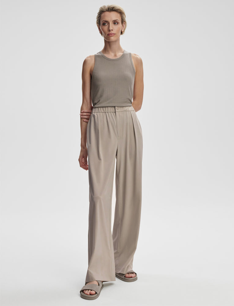 Kayson Wide Leg Pant - Simply Taupe
