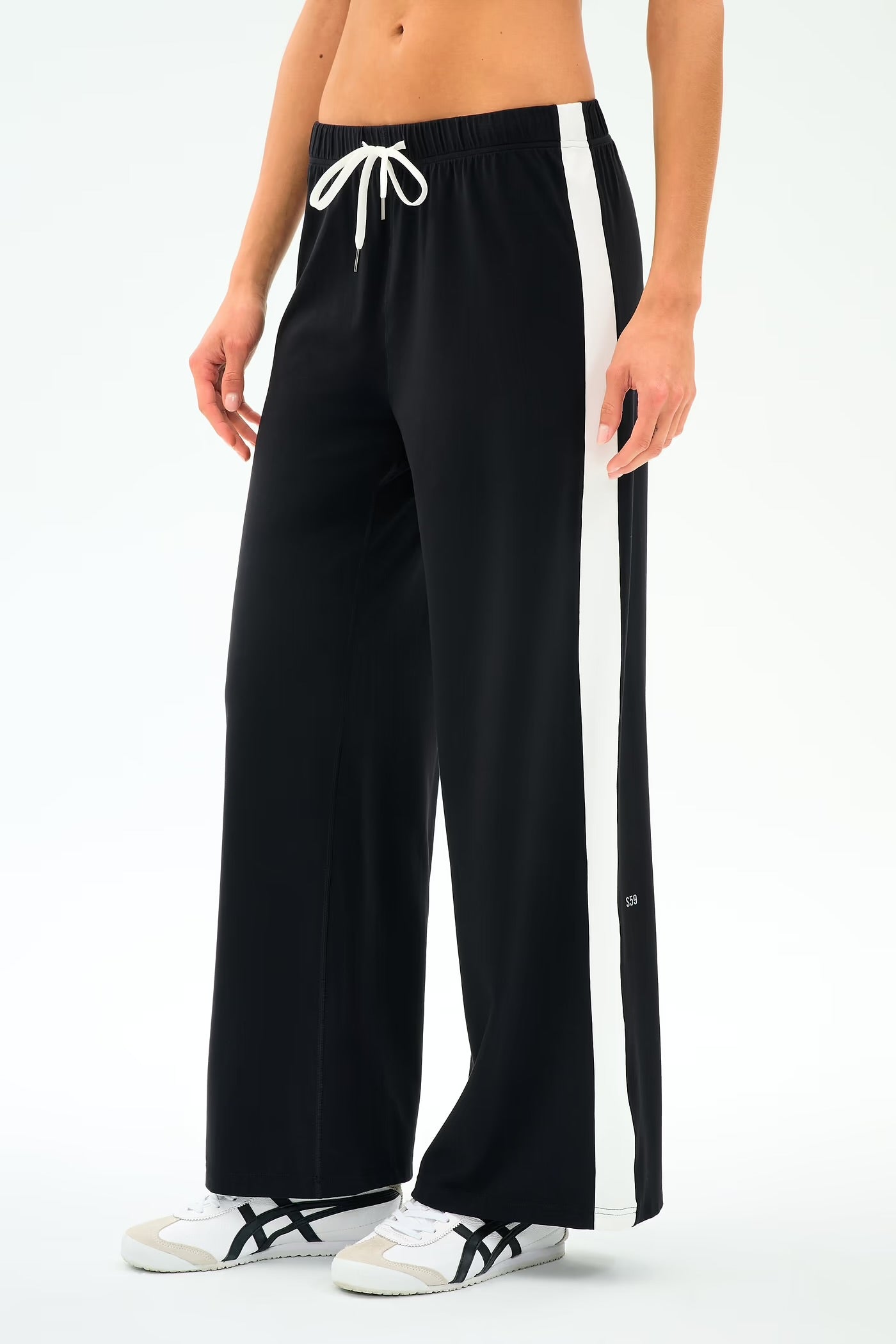 Willow Wide Leg Pant - Black/White