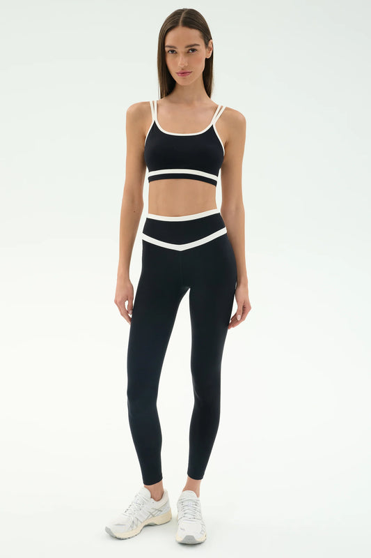 Mason HW Legging - Black/White