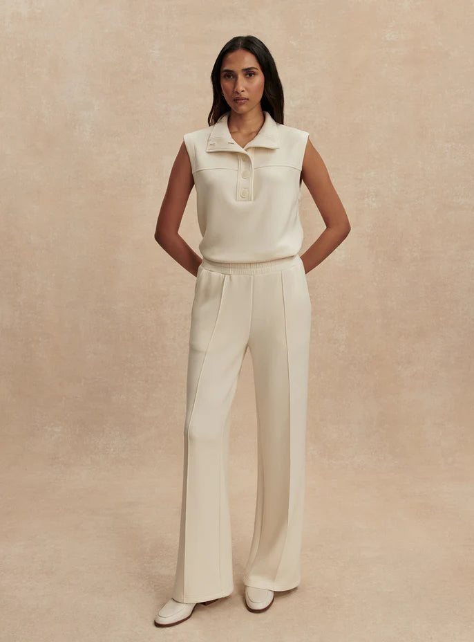 Conall Button Tank/Wide Leg Pant - Pristine