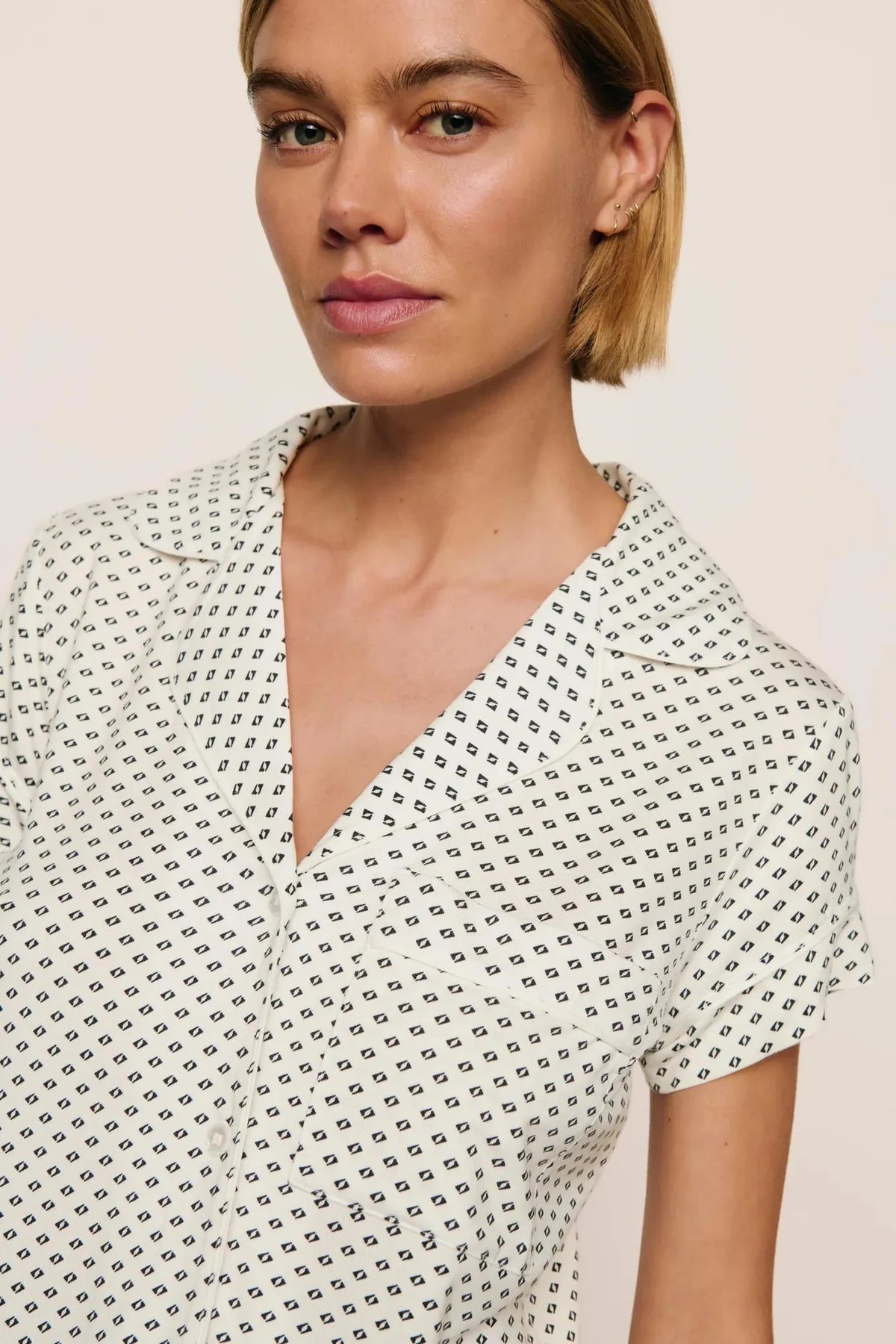 Gisele Printed Short Set - Tide Dot