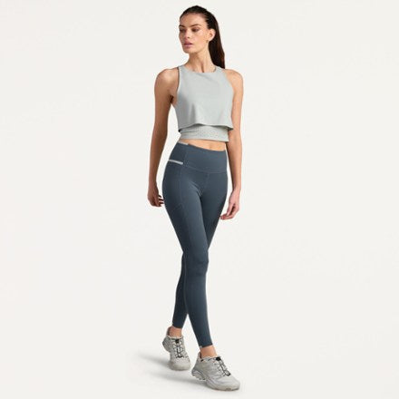 Instinct Contrast Legging - Blue Granite