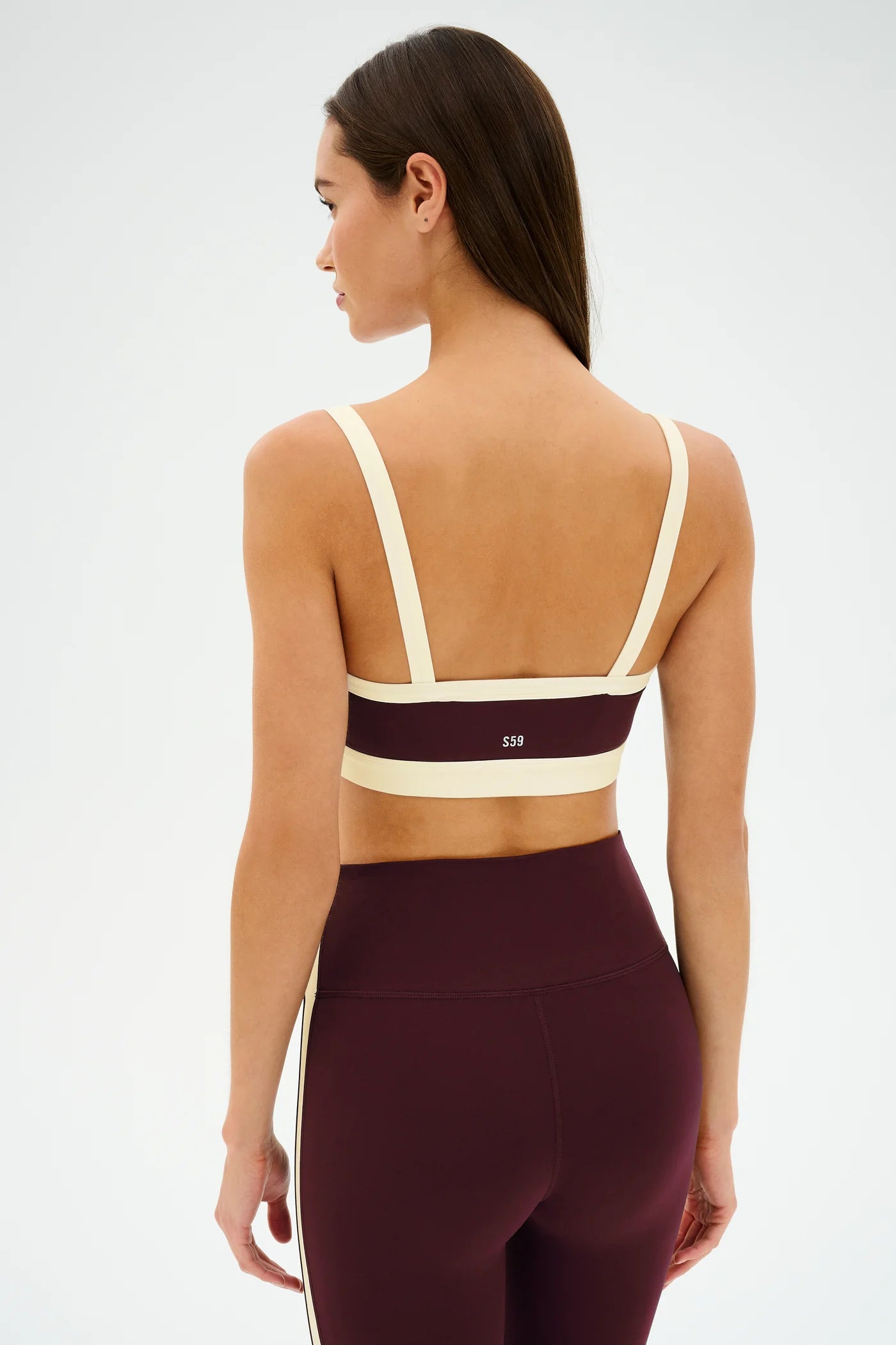 Monah Rigor Bra - Dark Cherry/Creme