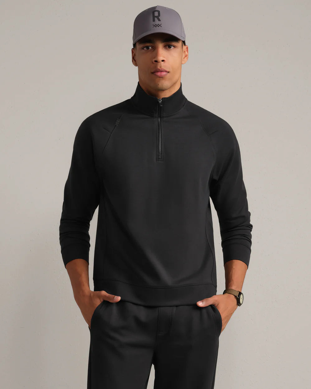 Dreamstate 1/4 Zip - Black