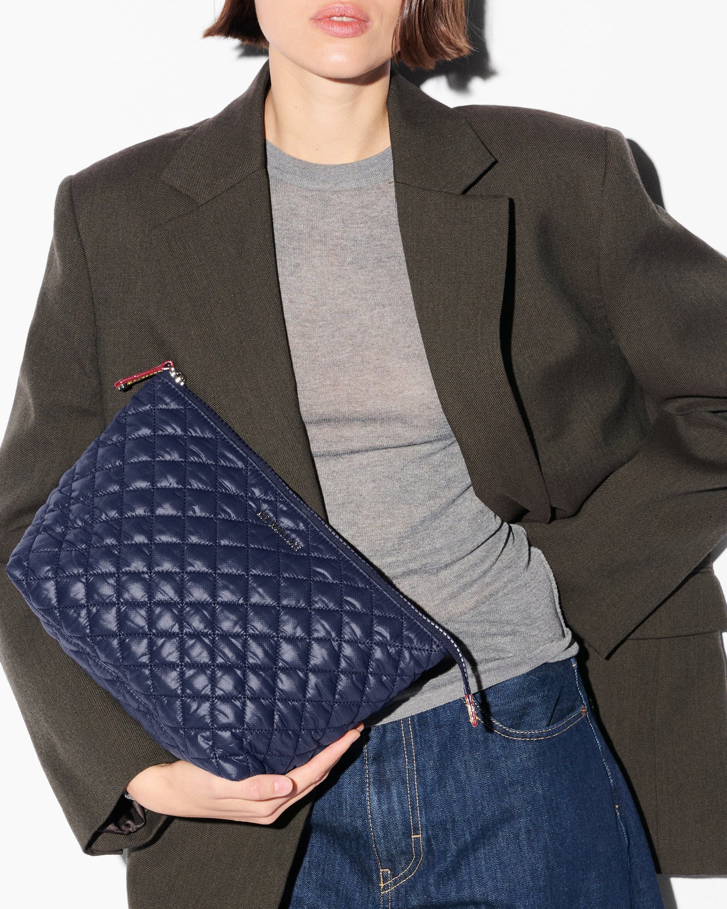 Zoey Zip Cosmetic L - Navy