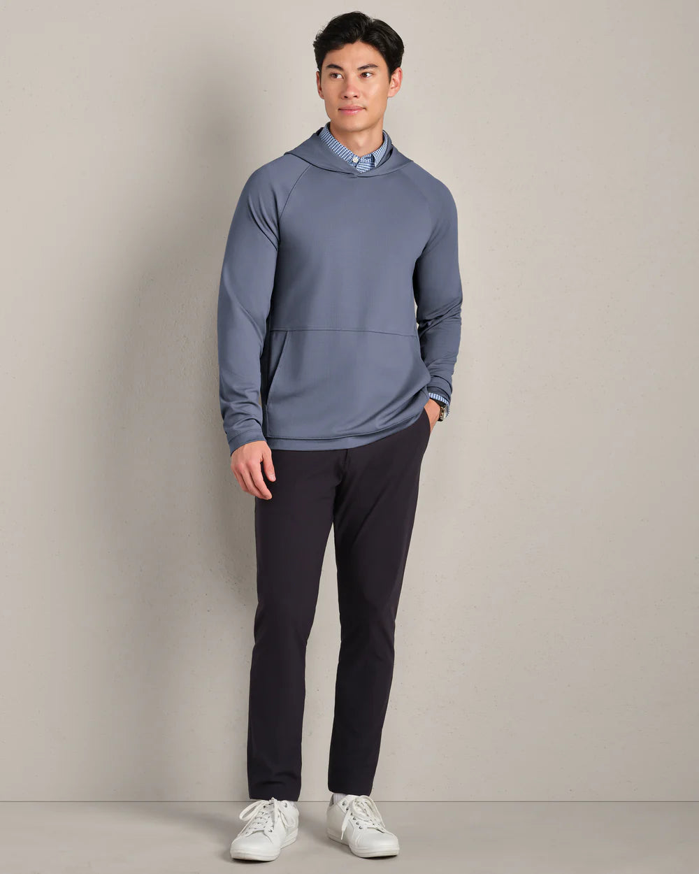 Waffle Tech Polo - Shale Blue