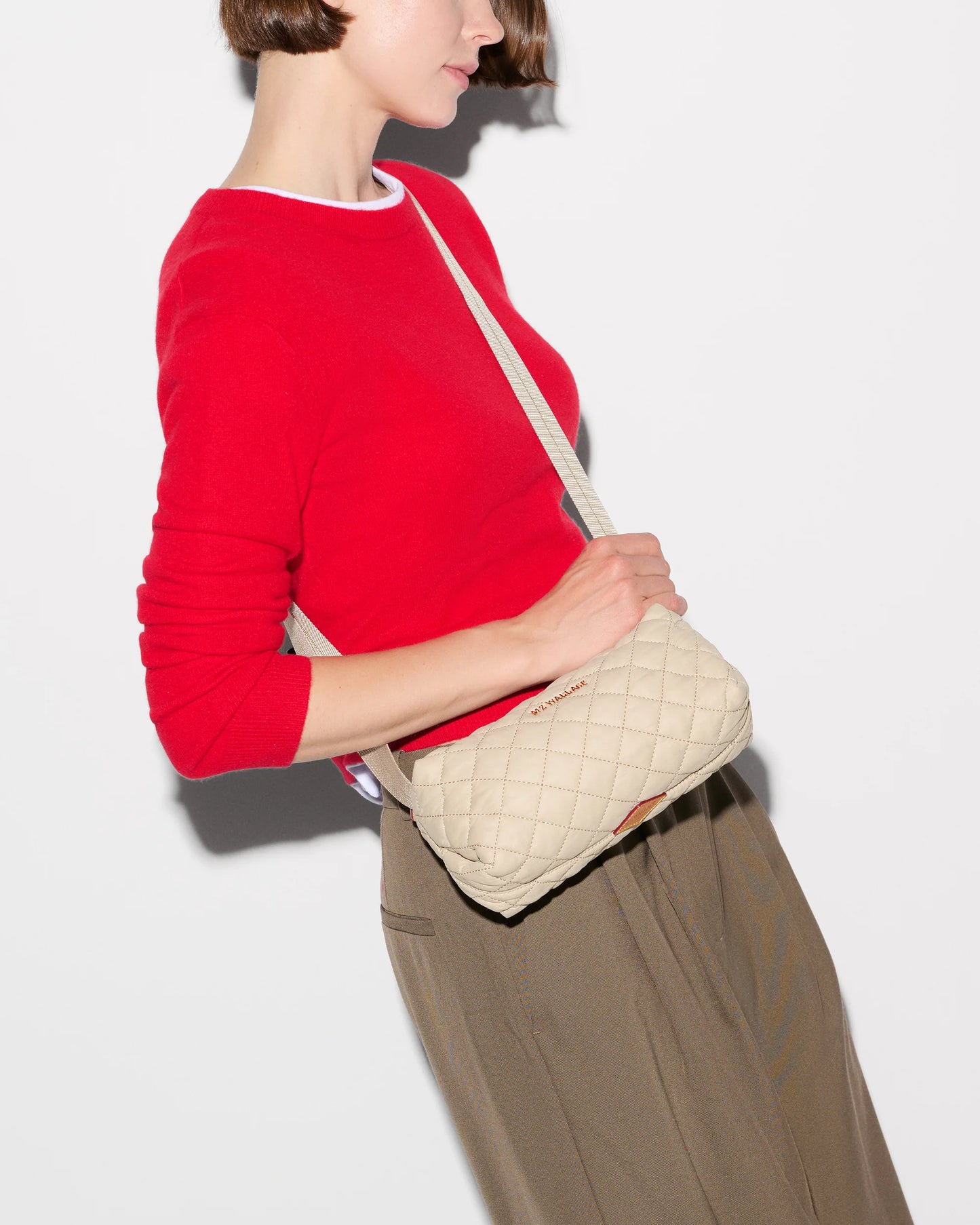 Metro East West Boxy Crossbody - Buff
