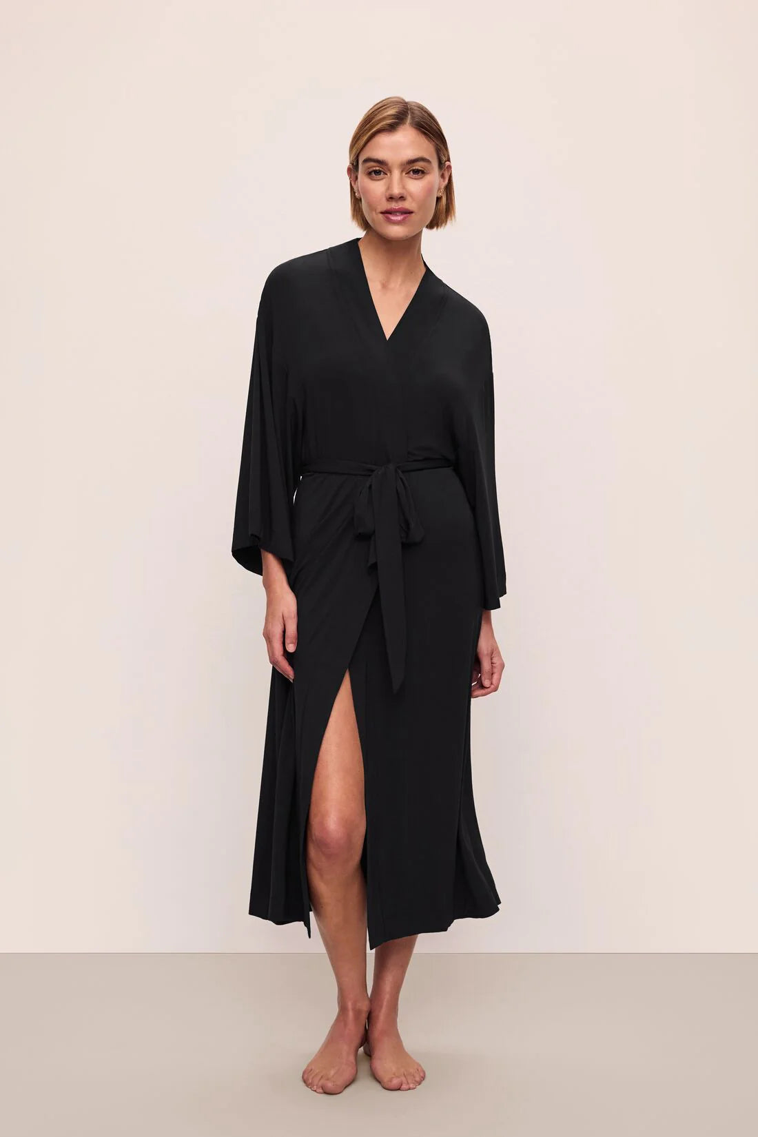 Gisele Long Robe - Black