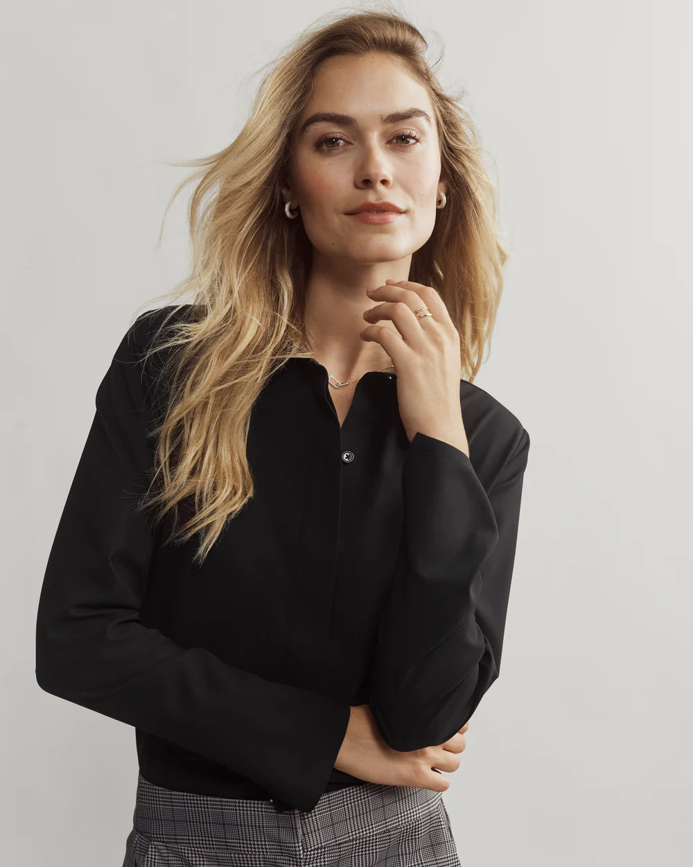 Mirage Button Up - Black