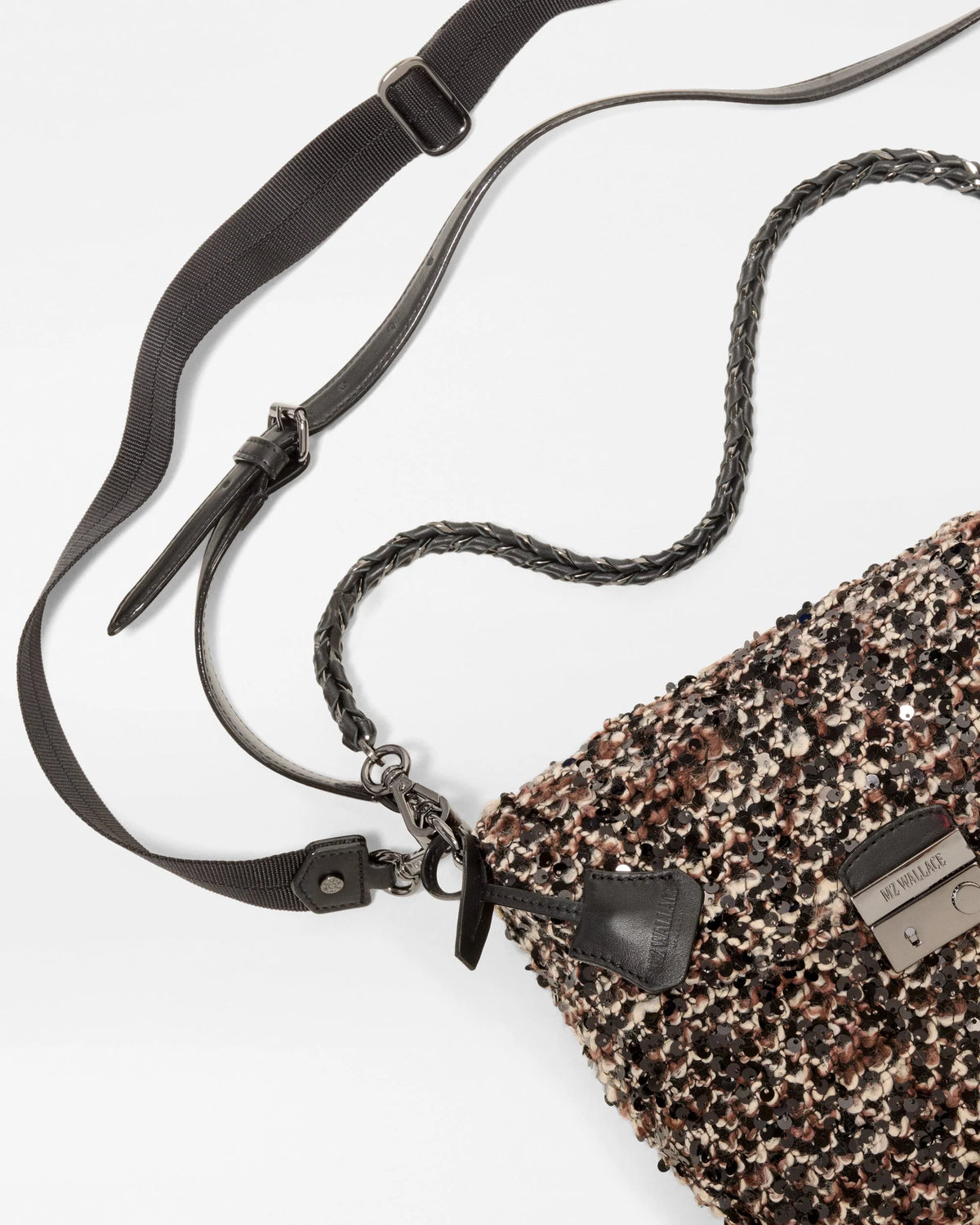 Crosby Lock Saddle - Sequin Winter Boucle